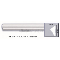 Молдинг поліуретановий гладкий (2.44м) Harmony Decor M 210