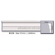 Молдинг полиуретановый гладкий (2.44м) Harmony Decor M 216