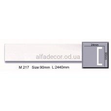 Молдинг(плинтус) полиуретановый гладкий (2.44м) Harmony Decor M 217