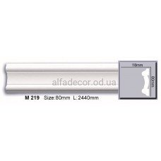 Молдинг поліуретановий гладкий (2.44м) Harmony Decor M 219