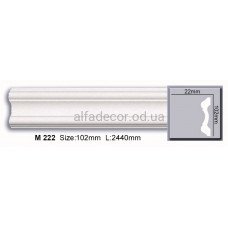Молдинг поліуретановий гладкий (2.44м) Harmony Decor M 222