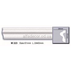 Молдинг поліуретановий гладкий (2.44м) Harmony Decor M 223
