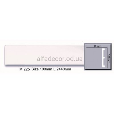 Молдинг(плинтус) полиуретановый (2.44м) Harmony Decor M 225 купить в Одессе