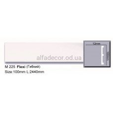 Молдинг(плінтус) поліуретановий гнучкий (2.44м) Harmony Decor M 225 Flexi
