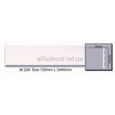 Молдинг(плінтус) поліуретановий (2.44м) Harmony Decor M 226