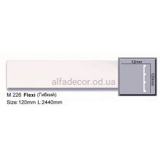 Молдинг(плинтус) полиуретановый гибкий (2.44м) Harmony Decor M 226