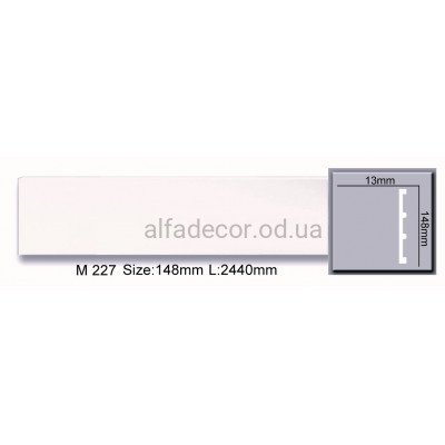 Молдинг(плинтус) полиуретановый (2.44м) Harmony Decor M 227 купить в Одессе