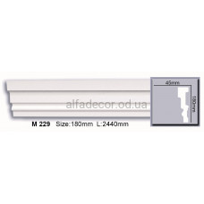 Молдинг поліуретановий гладкий (2.44м) Harmony Decor M 229