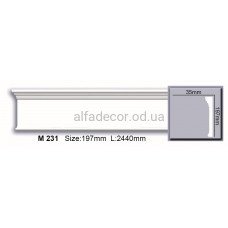 Молдинг поліуретановий гладкий (2.44м) Harmony Decor M 231