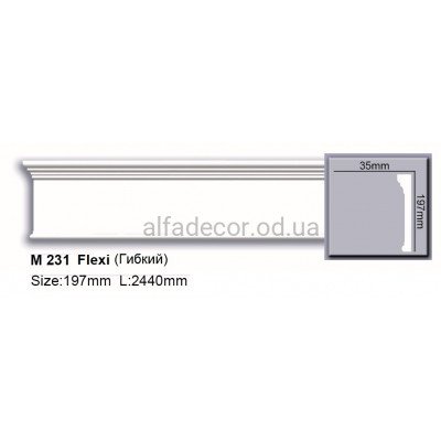Молдинг поліуретановий гнучкий (2.44м) Harmony Decor M 231 Flexi купити в Одесі