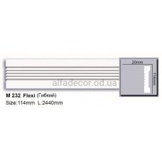 Молдинг поліуретановий гнучкий (2.44м) Harmony Decor M 232 Flexi