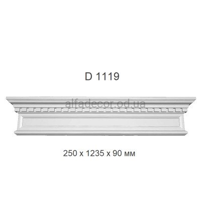 Портал обрамлення дверей поліуретановий Harmony Decor D 1119 (1.24м) купити в Одесі