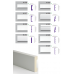 Плинтус полиуретановый гибкий (2.44м) Harmony Decor M 206 Flexi купить в Одессе
