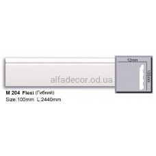 Плинтус полиуретановый гибкий (2.44м) Harmony Decor M 204 Flexi