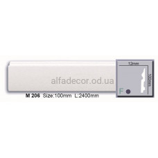 Плінтус поліуретановий (2.44м) Harmony Decor M 206