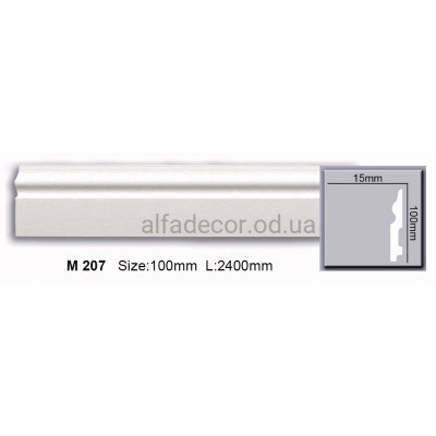 Плинтус полиуретановый (2.44м) Harmony Decor M 207 купить в Одессе