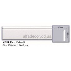 Плінтус поліуретановий гнучкий (2.44м) Harmony Decor M 204 Flexi
