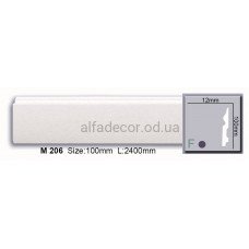 Плінтус поліуретановий (2.44м) Harmony Decor M 206