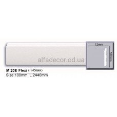 Плінтус поліуретановий гнучкий (2.44м) Harmony Decor M 206 Flexi