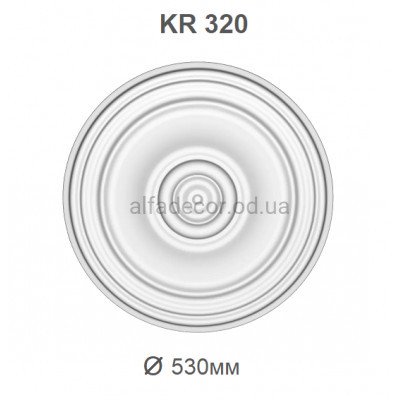 Розетка поліуретанова Harmony Decor KR 320 купити в Одесі