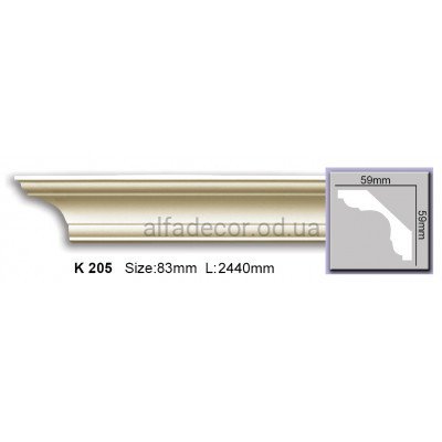 Карниз гнучкий (2.44м) Harmony Decor K 205 купити в Одесі