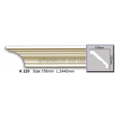 Карниз (2.44м) Harmony Decor K 220 купити в Одесі