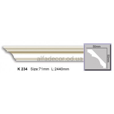 Карниз гибкий (2.44м) Harmony Decor K 234 купить в Одессе