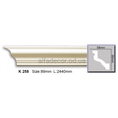 Карниз (2.44м) Harmony Decor K 258 купити в Одесі