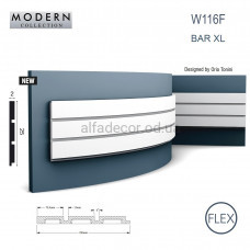 3D панель(гнучка) W116F BAR XL Orac Decor