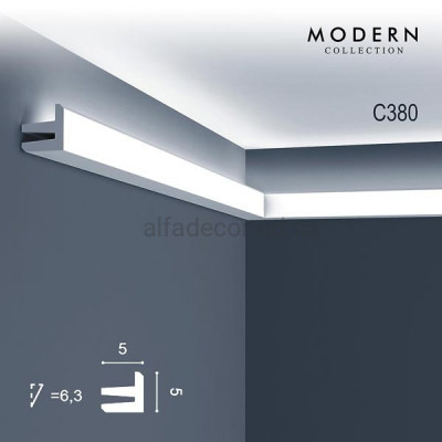 Карниз для підсвічування C380 Orac Decor купити в Одесі