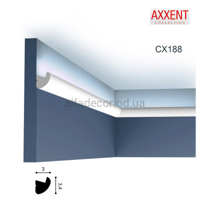 Карниз для подсветки CX188 Orac Decor купить в Одессе