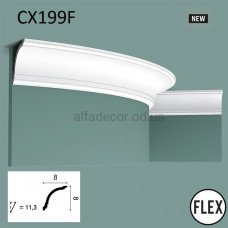 Карниз(плінтус) стельовий гнучкий CX199F Orac Decor Карниз(плінтус) стельовий гнучкий CX199F Orac Decor