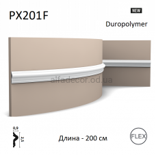 Молдинг гибкий дюрополимерный PX201F Orac Decor