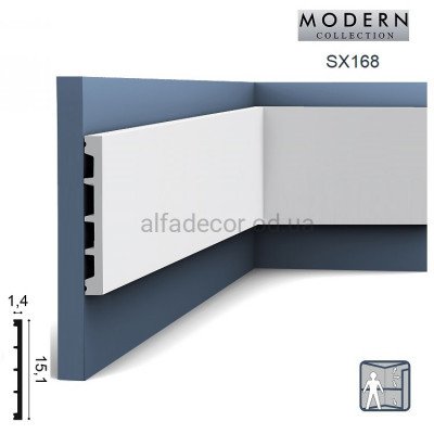 Молдинг(плинтус) универсальный SX168 SQUARE Orac Decor купить в Одессе