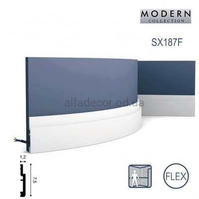 Молдинг(плинтус) гибкий SX187F Orac Decor купить в Одессе