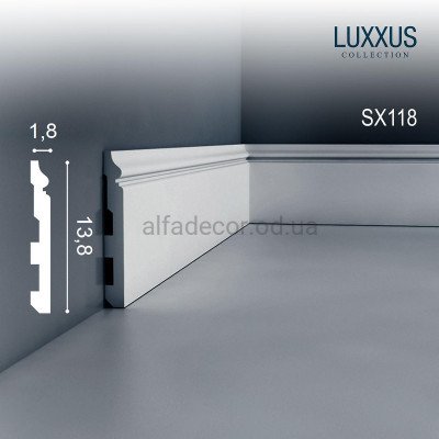 Плинтус дюрополимерный SX118 Orac Decor купить в Одессе