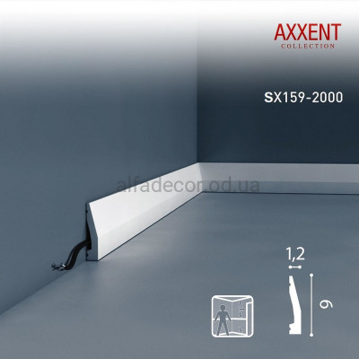 Плинтус дюрополимерный SX159 Orac Decor купить в Одессе