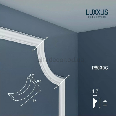 Кут P8030C для молдингу P8030 Orac Decor купити в Одесі