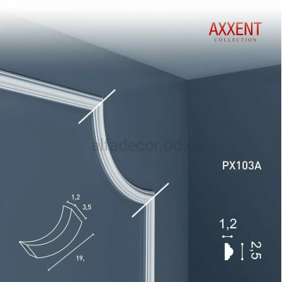 Угол PX103A для молдинга PX103 Orac Decor купить в Одессе