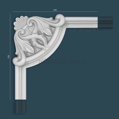 Кут PM-0255A до молдингу Perimeter купити в Одесі