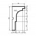 Карниз фасадний (2.00м) Prestige Decor KC 115 купити в Одесі