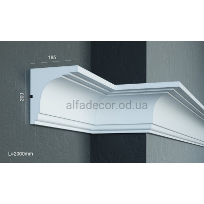 Карниз фасадный (2.00м) Prestige Decor KC 120 купить в Одессе