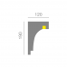 Карниз фасадний для підсвічування (2.00м) Prestige Decor KC 301LED купити в Одесі