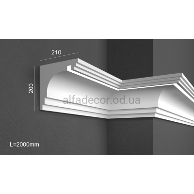 Карниз фасадный для подсветки (2.00м) Prestige Decor KC 302LED купить в Одессе