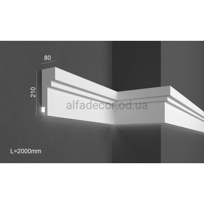 Карниз фасадный для подсветки (2.00м) Prestige Decor KC 303LED купить в Одессе