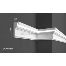 Карниз фасадний для підсвічування (2.00м) Prestige Decor KC 308LED