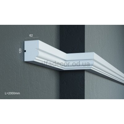 Карниз фасадный универсальный (2.00м) Prestige Decor KC 135 купить в Одессе