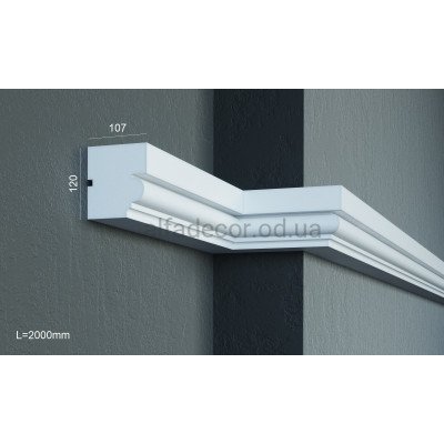 Карниз фасадный универсальный (2.00м) Prestige Decor KC 136 купить в Одессе