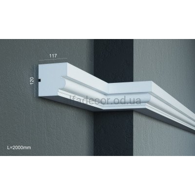 Карниз фасадный универсальный (2.00м) Prestige Decor KC 137 купить в Одессе