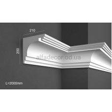Карниз фасадний для підсвічування (2.00м) Prestige Decor KC 302LED